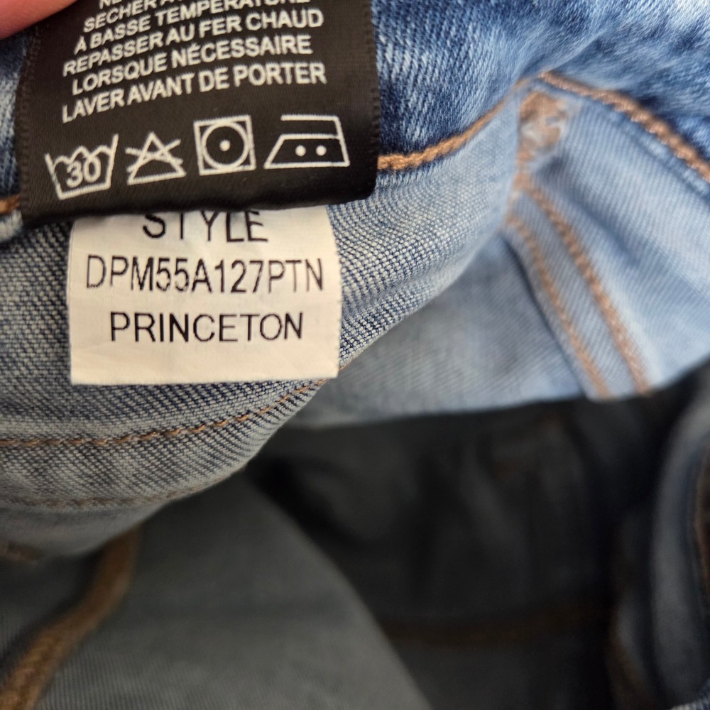 Dear John Princeton High Rise Wide Leg Patch Pocket Jeans Light Acid Wash 27‎ - Picture 9 of 9